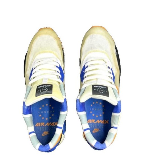 Nike Air Max 90 QS London Home Turf Series Unisex US 8 586845-108 Blue Orange - Picture 7 of 14